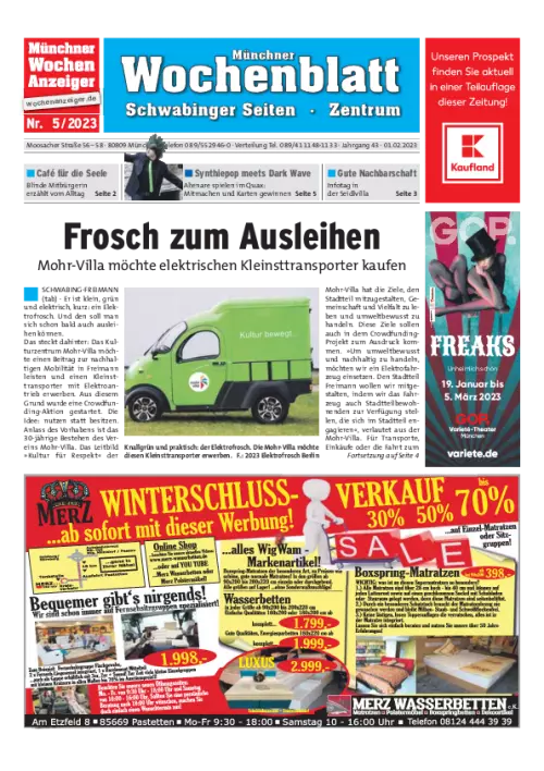 Münchner Wochenblatt Schwabinger Seiten / Zentrum